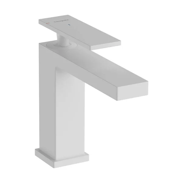 Baterii baie - Baterie lavoar alb mat Hansgrohe Tecturis E 110 CoolStart EcoSmart+
