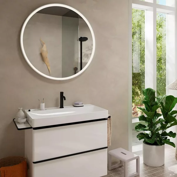 Baterie lavoar Hansgrohe Tecturis S monocomanda negru mat [3]