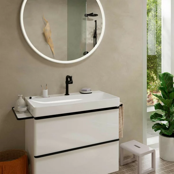 Baterie lavoar negru mat Hansgrohe Tecturis S 150 Fine CoolStart EcoSmart+ [2]