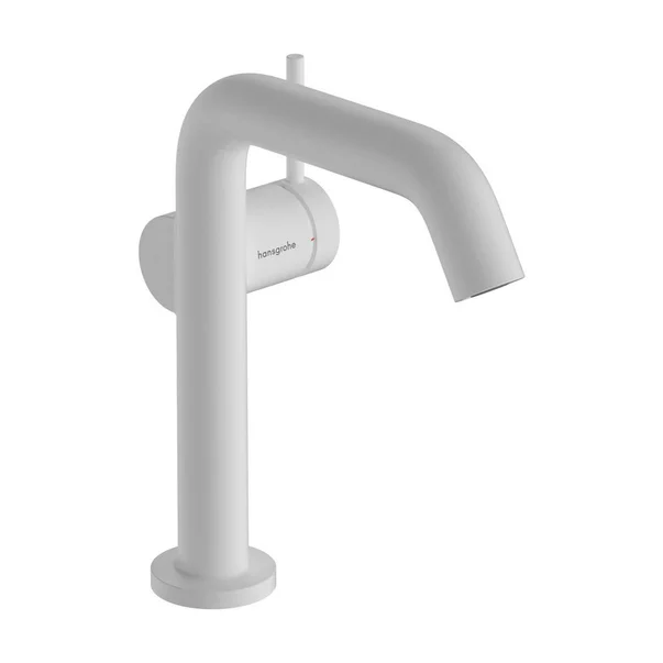 Baterii baie - Baterie lavoar alb mat Hansgrohe Tecturis S 150 Fine CoolStart EcoSmart+