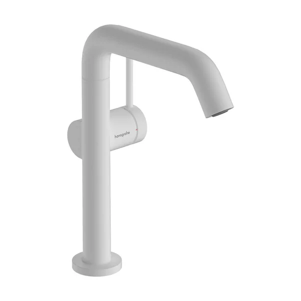Baterii baie - Baterie lavoar inalta alb mat Hansgrohe Tecturis S 210 Fine CoolStart EcoSmart+
