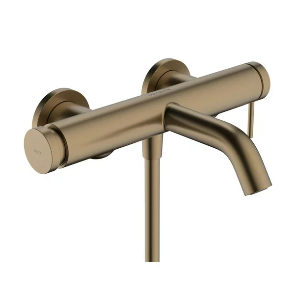 Baterii baie - Baterie cada - dus bronz periat Hansgrohe Tecturis S