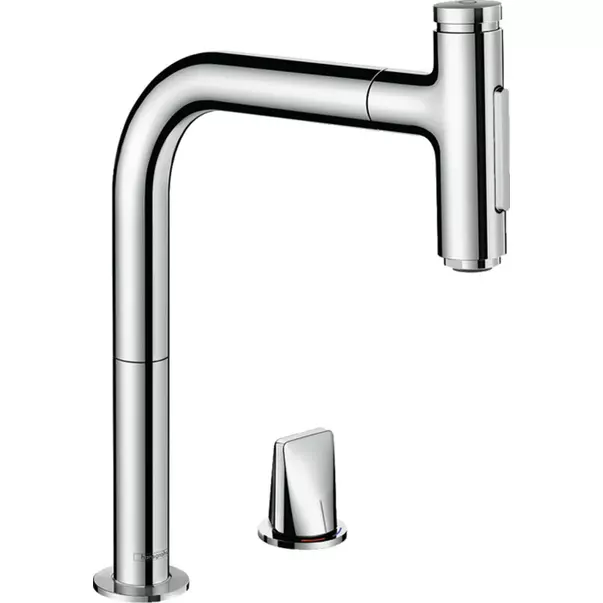 Bucatarie - Baterie bucatarie cu dus extractibil Hansgrohe Metris M71 200 cu 2 jeturi 73818000