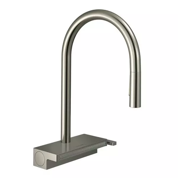 Baterii cu dus extractabil - Baterie bucatarie cu dus extractibil crom periat Hansgrohe Aquno Select M81 170 cu 3 jeturi 73831800