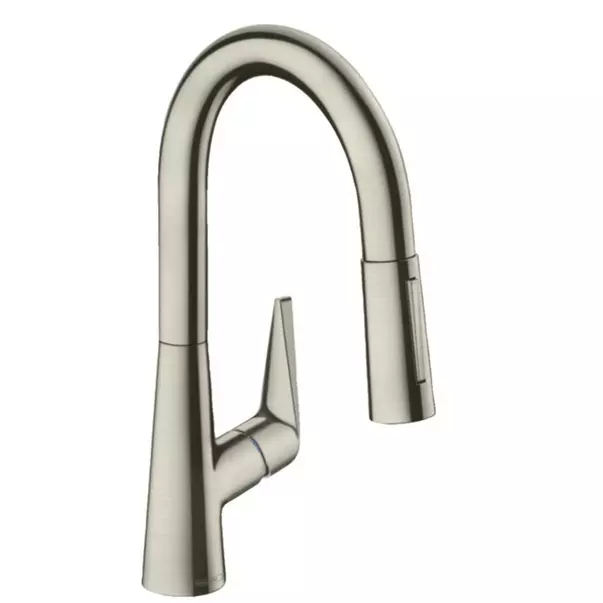 Baterii cu dus extractabil - Baterie bucatarie cu dus extractibil crom periat Hansgrohe Talis M51 160 sBox cu 2 jeturi