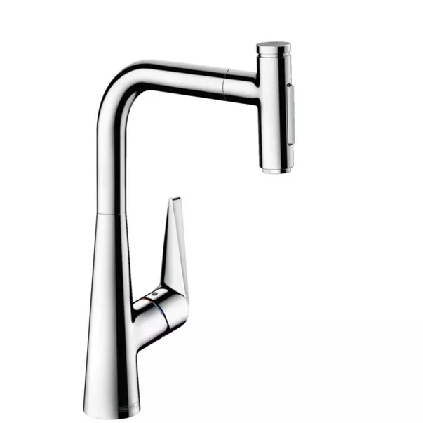 Baterii cu dus extractabil - Baterie bucatarie cu dus extractibil Hansgrohe Talis M51 300 sBox cu 2 jeturi