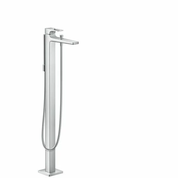 Baterii cada - Baterie cada - dus freestanding Hansgrohe Metropol cu maner decupat crom