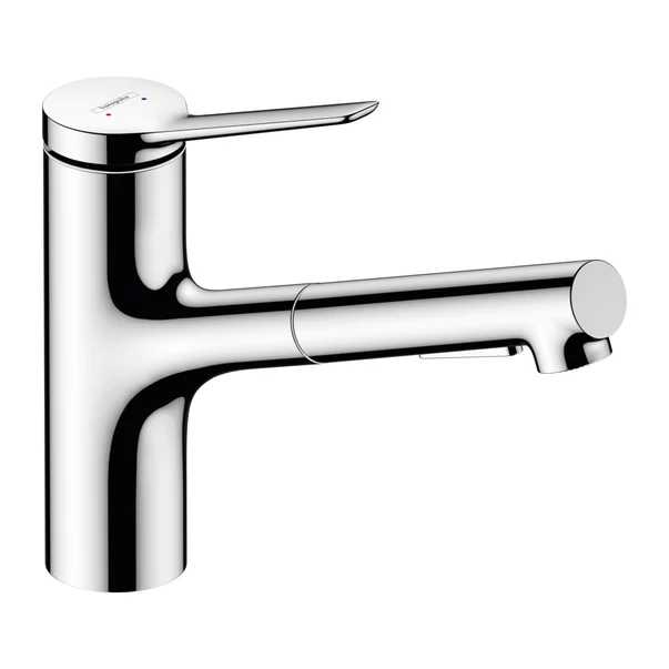 Baterii cu dus extractabil - Baterie bucatarie cu dus extractibil Hansgrohe Zesis M33 crom lucios 2 tipuri de jet