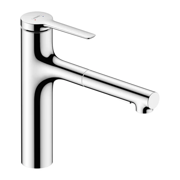 Baterii cu dus extractabil - Baterie bucatarie cu dus extractibil Hansgrohe Zesis M33 160 crom lucios 2 tipuri de jet