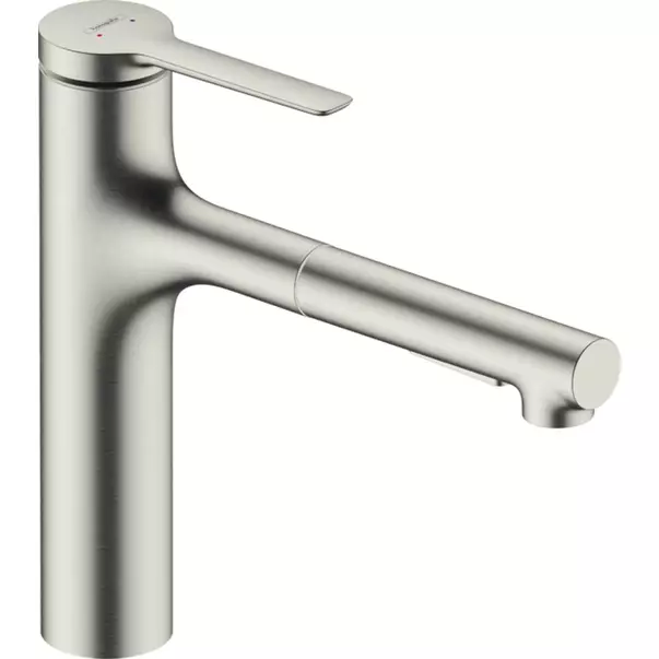 Baterii cu dus extractabil - Baterie bucatarie cu dus extractibil crom periat Hansgrohe Zesis M33 160 sBox cu 2 jeturi