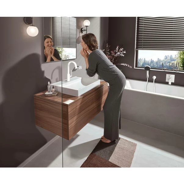 Baterie lavoar Hansgrohe Vivenis 210 cu pipa pivotanta crom lucios [4]