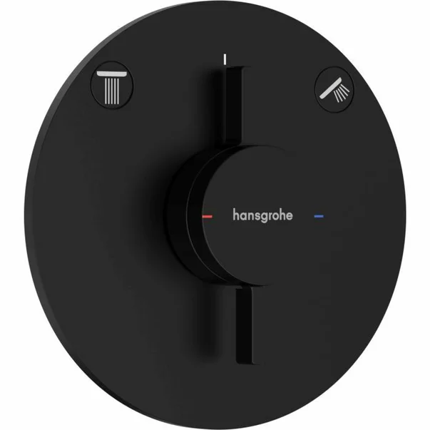 Baterii baie - Baterie dus incastrata negru mat Hansgrohe DuoTurn S 2 functii
