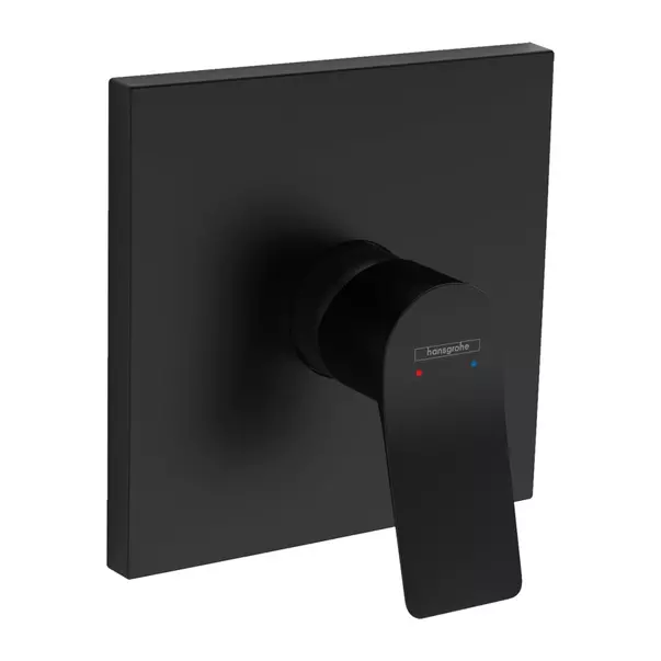 Baterii baie - Baterie dus incastrata Hansgrohe Vivenis negru mat fara corp incastrat