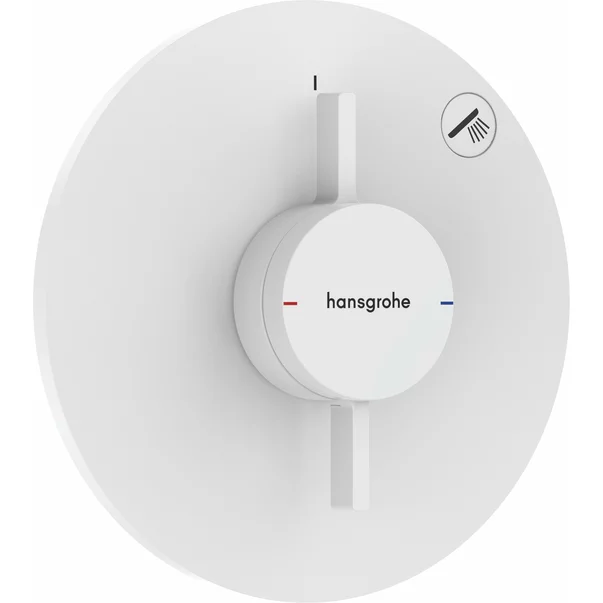 Baterii baie - Baterie dus incastrata alb mat Hansgrohe DuoTurn S 1 functie