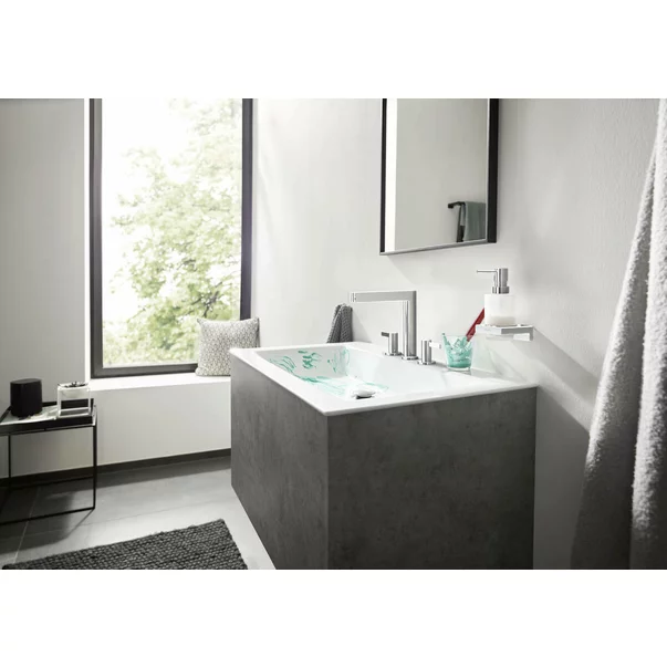 Baterie lavoar Hansgrohe Finoris 160 cu 3 elemente si ventil Push-Open crom [3]