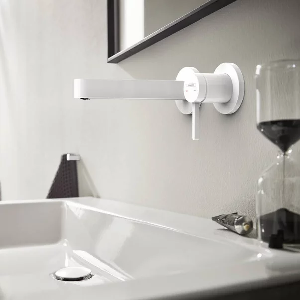 Baterie lavoar incastrata Hansgrohe Finoris alb 16.8 cm [2]