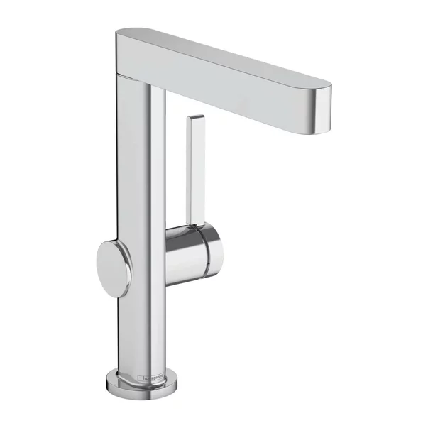 Baterii baie - Baterie lavoar Hansgrohe Finoris 230 cu pipa pivotanta si ventil Push-Open crom