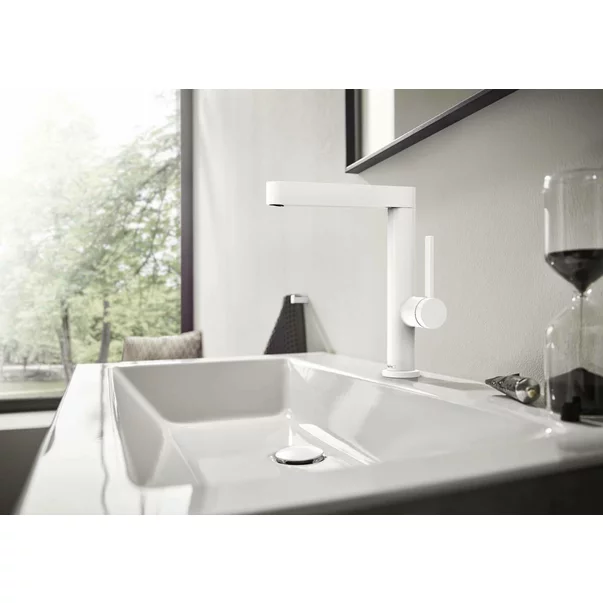 Baterie lavoar Hansgrohe Finoris 230 cu pipa pivotanta si ventil Push-Open crom [4]