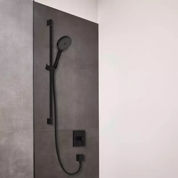 Baterie dus incastrata Hansgrohe Finoris negru mat fara corp incastrat [2]