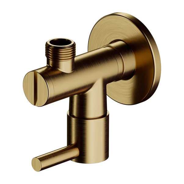 Accesorii baie - Robinet coltar Omnires din alama sanitara cu finisaj bronz antichizat periat