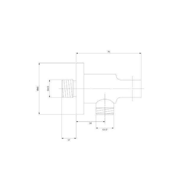 Cot de iesire dus Omnires dreptunghiular   cu suport para [2]