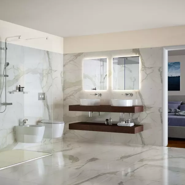 Baterii baie - Baterie lavoar incastrata Ideal Standard Melange crom lucios fara corp ingropat
