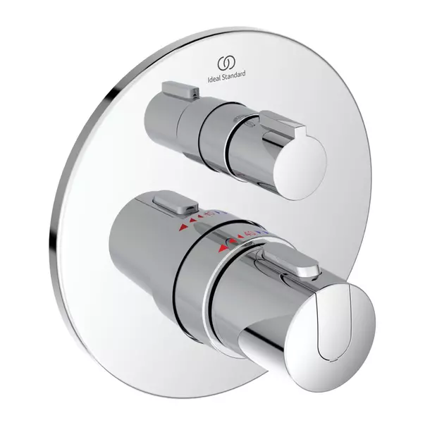 Baterii baie - Baterie dus incastrata Ideal Standard Ceratherm T100 crom lucios fara corp ingropat
