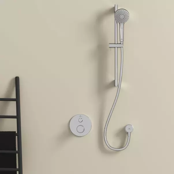 Baterie dus incastrata Ideal Standard Ceratherm T100 crom lucios fara corp ingropat [3]