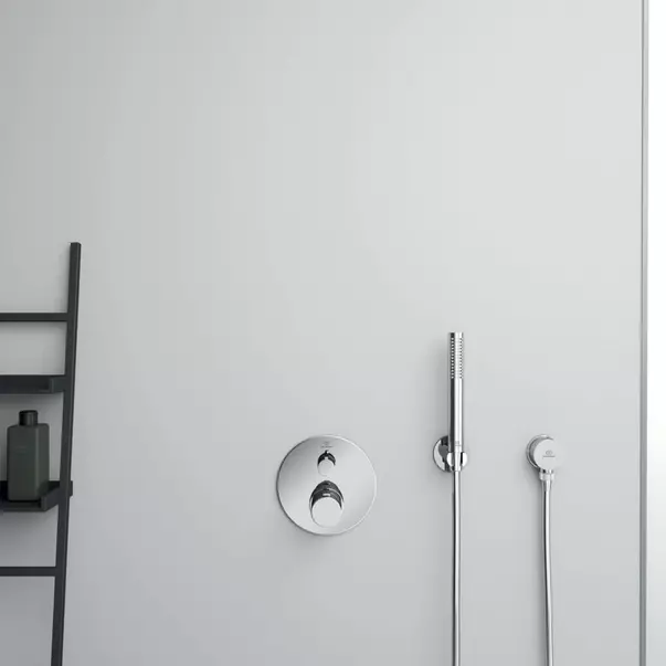 Baterie dus incastrata Ideal Standard Ceratherm T100 crom lucios fara corp ingropat [4]