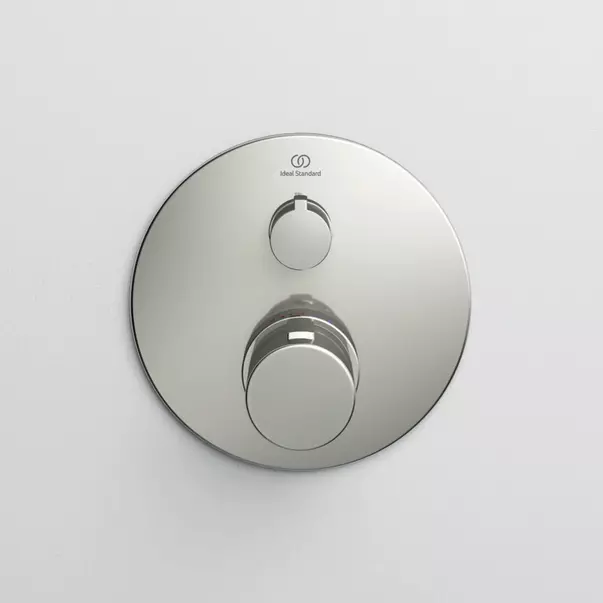 Baterie dus incastrata Ideal Standard Ceratherm T100 argintiu Silver Storm fara corp ingropat [4]