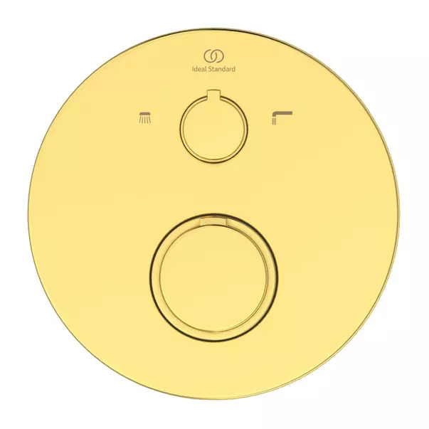 Baterie cada - dus incastrata Ideal Standard Ceratherm T100 auriu periat fara corp ingropat [5]