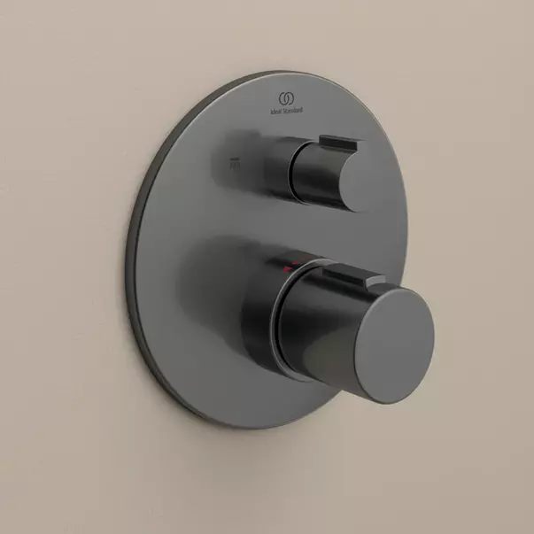 Baterie cada - dus incastrata Ideal Standard Ceratherm T100 gri Magnetic Grey fara corp ingropat [2]