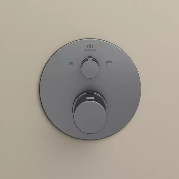 Baterie cada - dus incastrata Ideal Standard Ceratherm T100 gri Magnetic Grey fara corp ingropat [5]