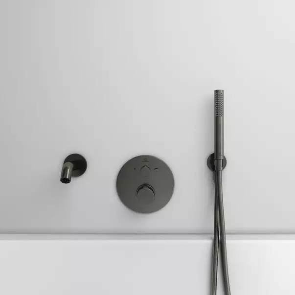Baterie cada - dus incastrata Ideal Standard Ceratherm T100 gri Magnetic Grey fara corp ingropat [7]