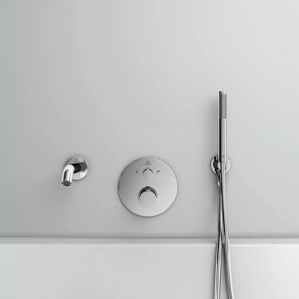 Baterie cada - dus incastrata Ideal Standard Ceratherm T100 crom lucios fara corp ingropat [3]