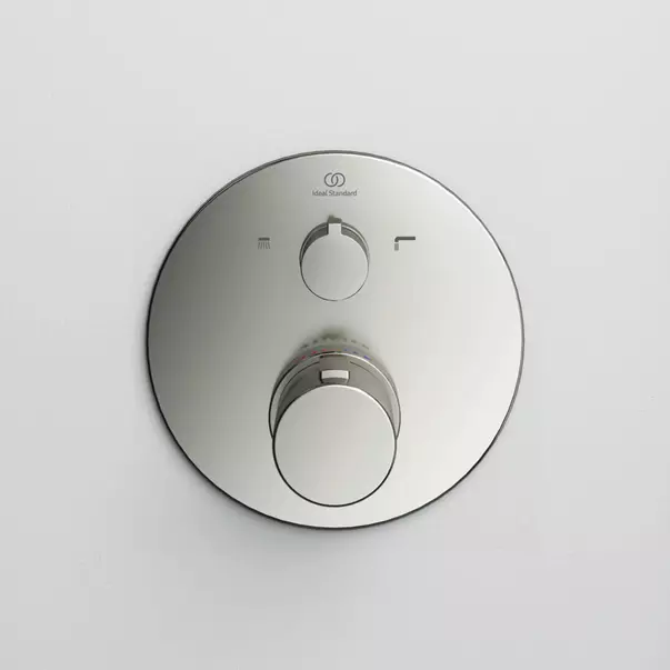 Baterie cada - dus incastrata Ideal Standard Ceratherm T100 argintiu Silver Storm fara corp ingropat [4]