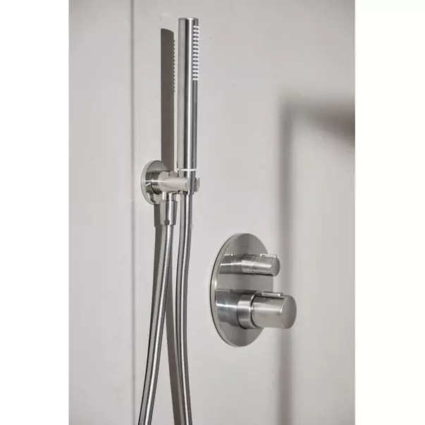 Baterie cada - dus incastrata Ideal Standard Ceratherm T100 argintiu Silver Storm fara corp ingropat [6]