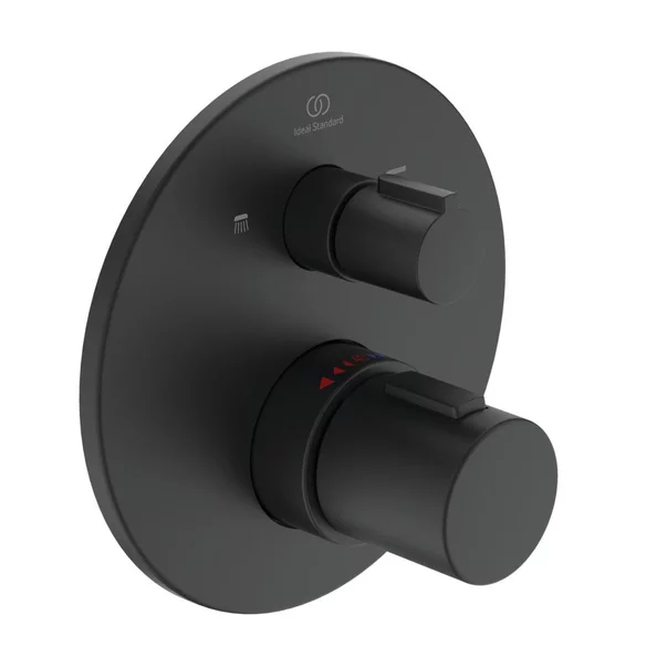 Baterie cada - dus incastrata Ideal Standard Ceratherm T100 negru mat [3]