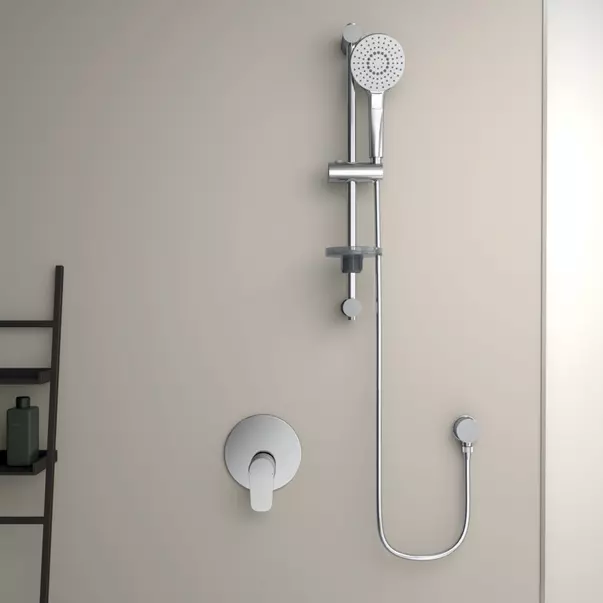 Baterie dus incastrata Ideal Standard Ceraflex crom lucios fara corp ingropat [5]