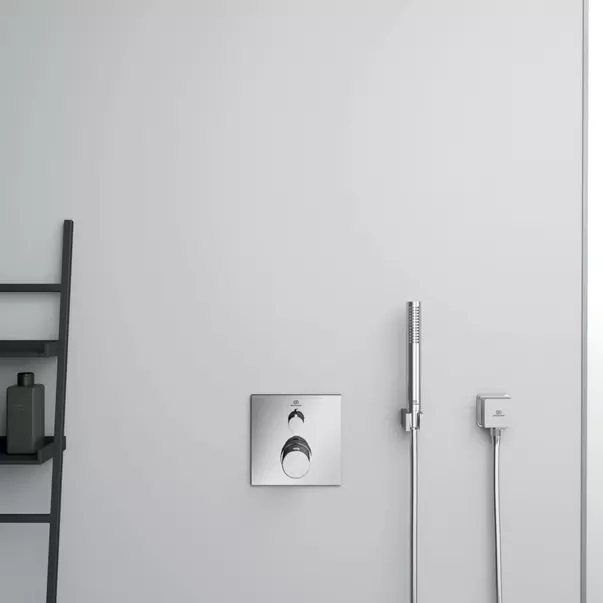Baterie dus incastrata Ideal Standard Ceratherm C100 crom lucios fara corp ingropat [3]