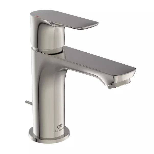 Baterii baie - Baterie lavoar Ideal Standard Connect Air argintiu Silver Storm cu ventil metalic
