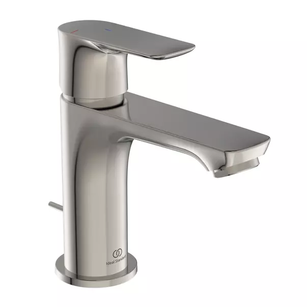 Baterii baie - Baterie lavoar Ideal Standard Connect Air BlueStart argintiu Silver Storm cu ventil metalic