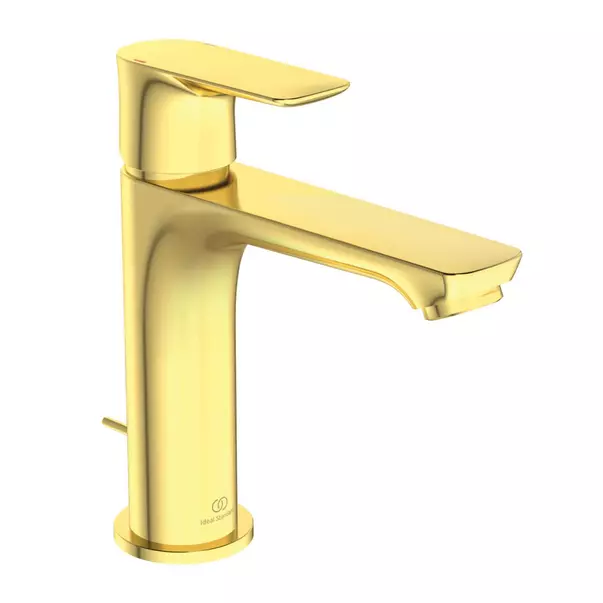 Baterii baie - Baterie lavoar tip Grande Ideal Standard Connect Air auriu periat cu ventil metalic