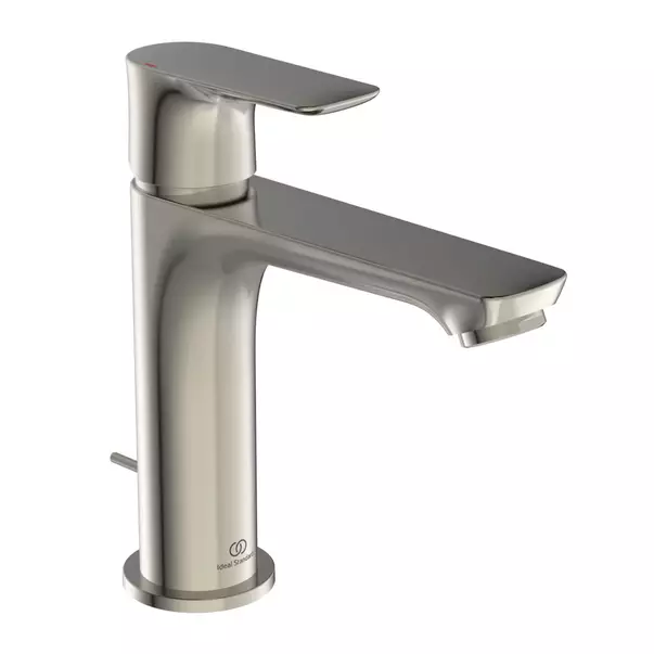 Baterii baie - Baterie lavoar tip Grande Ideal Standard Connect Air argintiu Silver Storm cu ventil metalic