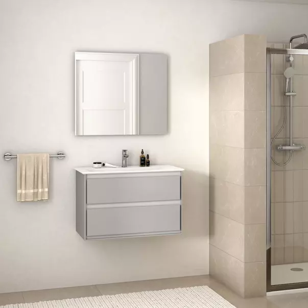 Baterii baie - Baterie lavoar tip Grande Ideal Standard Connect Air argintiu Silver Storm monocomanda