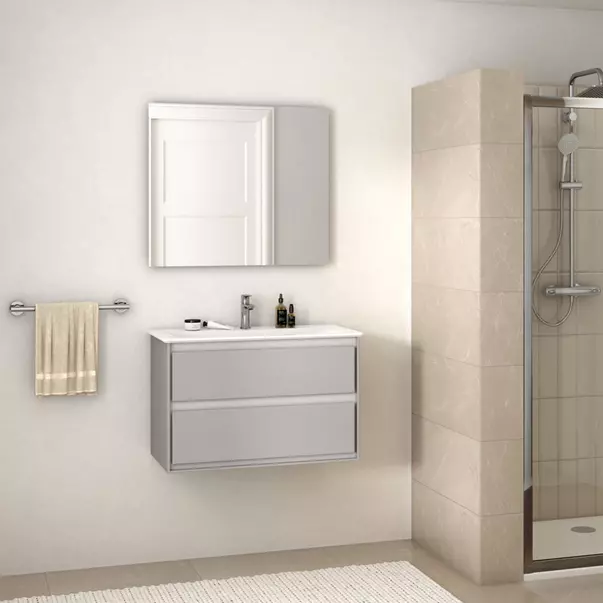Baterie lavoar tip Grande Ideal Standard Connect Air BlueStart argintiu Silver Storm monocomanda [2]
