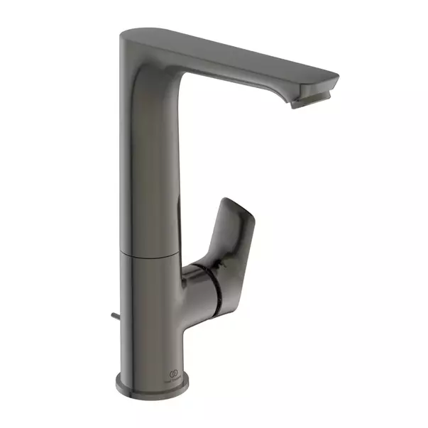 Baterii baie - Baterie lavoar inalta Ideal Standard Connect Air gri Magnetic Grey cu ventil si pipa rotativa
