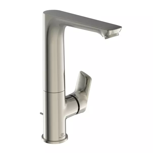 Baterii baie - Baterie lavoar inalta Ideal Standard Connect Air argintiu Silver Storm cu ventil si pipa rotativa