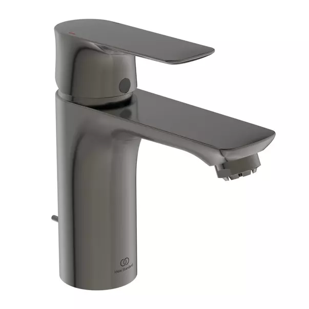 Baterii lavoar - Baterie lavoar Ideal Standard Connect Air pentru presiune scazuta gri Magnetic Grey cu ventil metalic