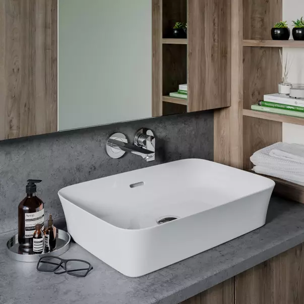 Baterii baie - Baterie lavoar incastrata Ideal Standard Connect Air pipa 19 cm crom lucios fara corp ingropat